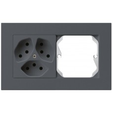 UP-Kombination kallysto.pro Gr.I-I horizontal 3xTyp 13+leer anthrazit KMP