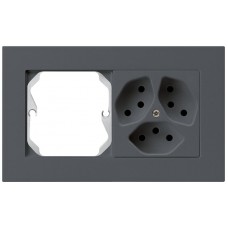 UP-Kombination kallysto.pro Gr.I-I horizontal leer+3xTyp 13 anthrazit KMP