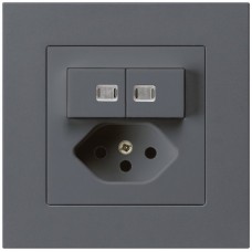 UP-Leuchtkombination 1/3+3/1P+Typ 13 anthrazit kallysto.pro 2 Linsen Kinderschutz KMP K