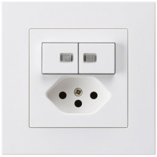 UP-Leuchtkombination 1/3+3/1P+Typ 13 weiss kallysto.pro 2 Linsen mit Kinderschutz KMP K
