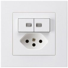 UP-Leuchtkombination kallysto.pro 3/1P+A-R+T13 weiss 2 Linsen mit Kinderschutz WH