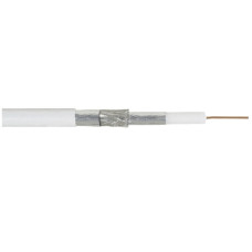 Koaxialkabel MK76 75 Ohm 5.7dB weiss Eca - Länge 100m
