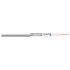 TV/Radio-Koaxialkabel 75 Ohm Ø4.3mm weiss Eca - Länge 150m