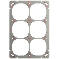Befestigungsplatte mit SNAPFIX-Befestigungssystem 3x2 oder 2x3 197x137mm