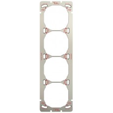 Befestigungsplatte SNAPFIX Befestigungssystem Senkrecht oder Waagrecht 4 x 1 oder 1 x 4 257 x 77 mm