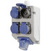 Stromverteiler A. Steffen 1×CEE 16A 3p 230V 3xT23 1xT25 IP55