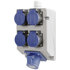 Stromverteiler A. Steffen 1×CEE 16A 3p 230V 3xT23 1xT25 IP55