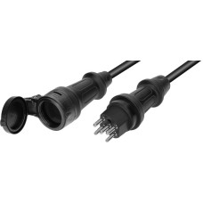 Verlängerung MH T25/T25 TH55 H07RN-F5G2.5mm² GDV 5m IP55 schwarz