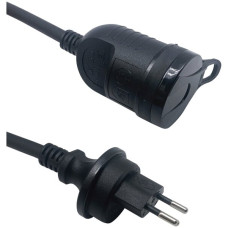 Verlängerungskabel IP55 Stecker T13/Kupplung T13 10m schwarz