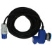 Verlängerungskabel MH EXTEND Gummi 16A 250V CEE-Stecker/Kupplung+T23 15m schwarz - 1 Stück