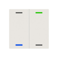 EB-Taster KNX RGBW MDT BE-TAL600211.01 2T/4B weiss matt "neutral