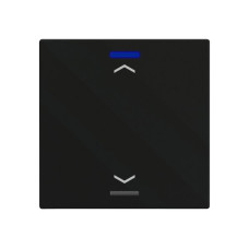 EB-Taster KNX RGBW MDT BE-TAL60T116.A1 1T/2B Temp.schwarz matt "Jalousie"