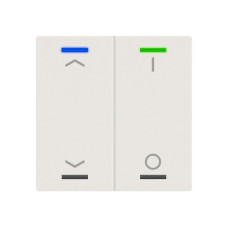 EB-Taster KNX RGBW MDT BE-TAL60T211.C1 2T/4B Temp.weiss matt "Jalousie"-"I/O"