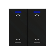 EB-Taster KNX RGBW MDT BE-TAL60T216.A1 2T/4B Temp.schwarz matt "Jalousie"