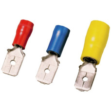 Flachstecker Weidmüller LIF 6.3-0.8mm isoliert 4-6mm² gelb - 100 Stück