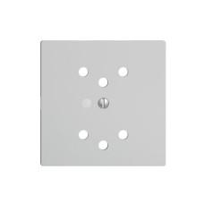 Frontset EDIZIOdue hellgrau 60x60mm 2xT12 mit Linse