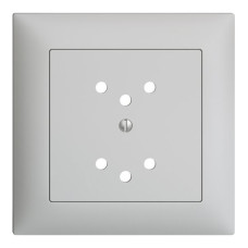 Frontset EDIZIOdue hellgrau 88x88mm 2xT12