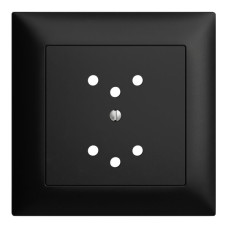 Frontset EDIZIOdue schwarz 88x88mm 2xT12