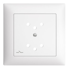 Frontset EDIZIOdue weiss 88x88mm 2xT12/1 mit Shutter