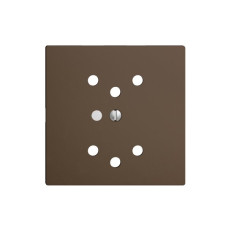 Frontset coffee 60x60mm 2xT12 EDIZIOdue mit Linse