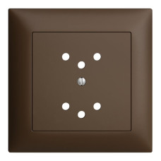 Frontset coffee 88x88mm 2xT12 EDIZIOdue