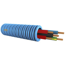 Installationsrohr vorverdrahtet KRFWG PM M20 bl H07V-U 5x1.5mm² rot/rot/blau/schwarz/gelb-grün - Länge 100m