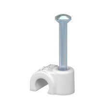 Nagelclip OBO Bettermann für Kabel 8 mm weiss - 100 Stück