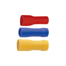 Steckhülse isoliert Ferratec 2.8-0.5mm 0.5-1.5mm² Messing verzinnt rot - 100 Stück