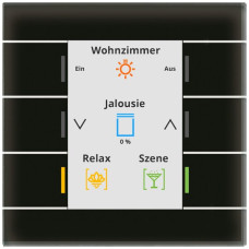 UP-Bediengerät KNX MDT BE-GT20S.02S 6T/6B Display Glas schwarz