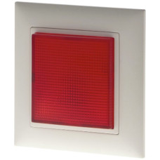 UP-Blitzleuchte EDIZIOdue rot 230VAC Hugentobler Typ 16 flach