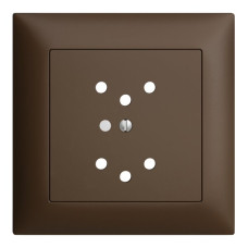 UP-Frontset EDIZIOdue coffee 88x88mm 2xT12 mit Linse