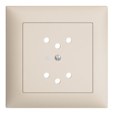 UP-Frontset EDIZIOdue crema 88x88mm 2xT12 mit Linse