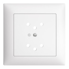 UP-Frontset EDIZIOdue weiss 88x88mm 2xT12 mit Linse
