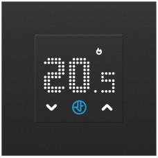 UP-Raumthermostat FINDER 1T.T1 230VAC/5A 0-38°C 85.8x85.8mm schwarz