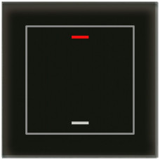 UP-Taster KNX RGBW MDT BE-GTL10S.01S 1T/2B Glas schwarz "neutral"