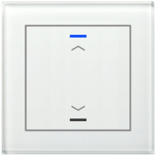 UP-Taster KNX RGBW MDT BE-GTL10W.A1 1T/2B Glas weiss "Jalousie"