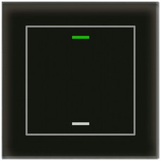 UP-Taster KNX RGBW MDT BE-GTL1TS.01S 1T/2B Temp.Glas schwarz "neutral"