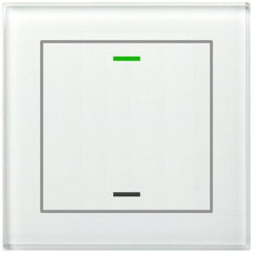 UP-Taster KNX RGBW MDT BE-GTL1TW.01 1T/2B Temp.Glas weiss "neutral"