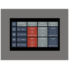 UP-Touchpanel KNX MDT VC-0701.04 7" 800×480px farbbneutral ohne Rahmen