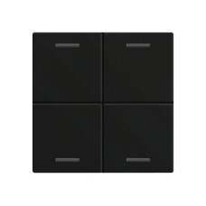 Wippe MDT BE-TAL60W416.01 1T/4B f.Sensortasten schwarz matt "neutral"