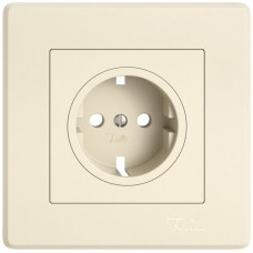 Abdeckset EDIZIO.liv für SCHUKO 96x96mm crema GMI A