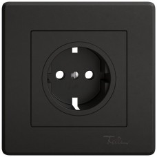 Abdeckset EDIZIO.liv für SCHUKO 96x96mm schwarz GMI A