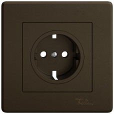 Abdeckset EDIZIO.liv für SCHUKO 96x96mm barun (umbra) GMI A
