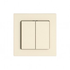 Montageset EDIZIO.liv SNAPFIX f.Schalter&Taster unbel.m.2 Druckknöpfen crema