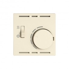 Montageset EDIZIO.liv SNAPFIX f.Thermostat mit Schalter Heizen/Kühlen crema