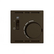 Montageset EDIZIO.liv SNAPFIX f.Thermostat mit Schalter braun
