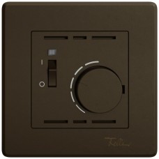 UP-Montageset EDIZIO.liv SNAPFIX f.Thermostat mit Schalter braun