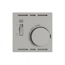 Abdeckset EDIZIO.liv SNAPFIX f.Thermostat mit Schalter hellgrau G A