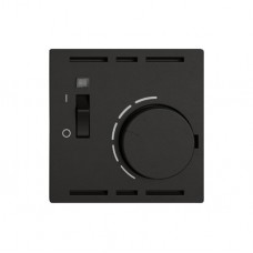Montageset EDIZIO.liv SNAPFIX f.Thermostat mit Schalter schwarz