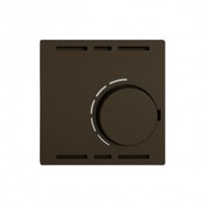 Abdeckset EDIZIO.liv SNAPFIX f.Thermostat ohne Schalter braun G A